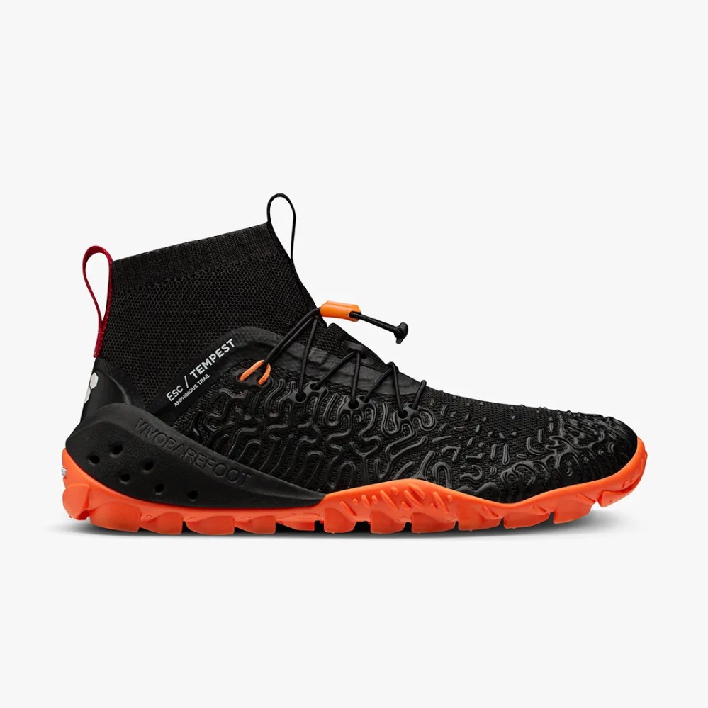 Vivobarefoot Esc Tempest Mens Running Shoes Black UK YXBZ